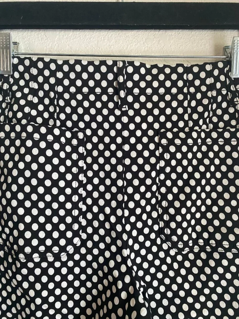 Jules and Leopold Black and White Polka Dot Wide Leg High Waisted Pants Size M - Picture 6 of 7